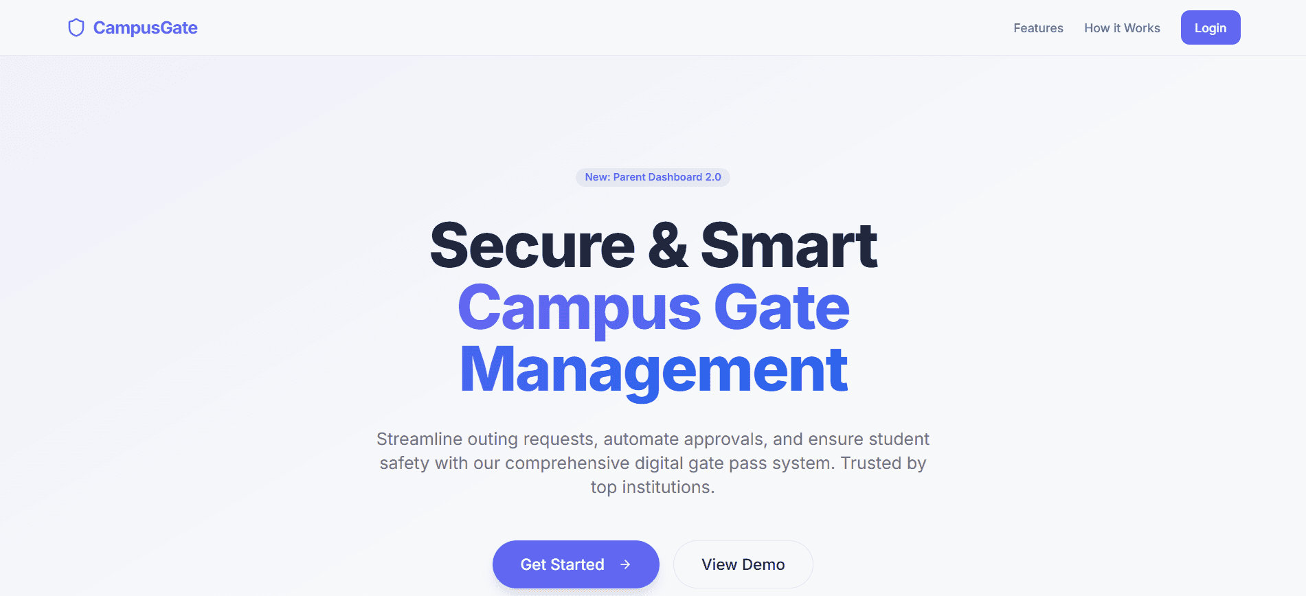 CampusGate — Smart Gate Pass
